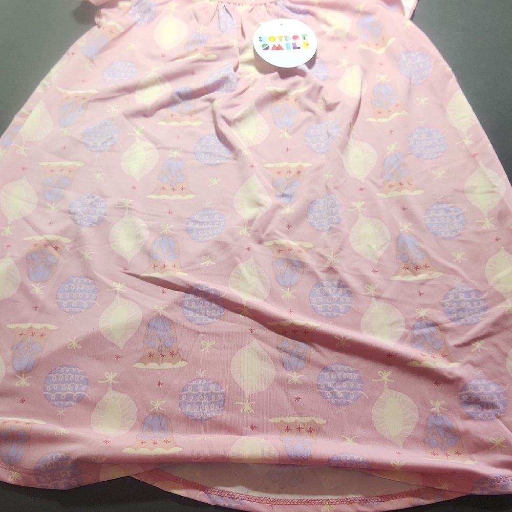 Playful Pink Swirl Dress Dot Dot Smile Girls Size 3 /4